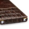 Кожаный чехол TETDED Venus Series для Sony Xperia Z L36i (Espresso Brown / Dark Brown Duo Croc) + пленка в подарок фото 6 — eCase
