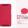 Чехол (книжка) Nillkin Crosset Style для HTC One (красный) фото 2 — eCase