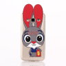 ТПУ накладка Rabbit для Samsung J300H Galaxy J3 (Розовый) фото 3 — eCase