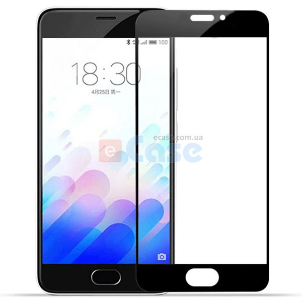 Захисне скло Full Glue Color для Meizu M6 Note фото 1 — eCase