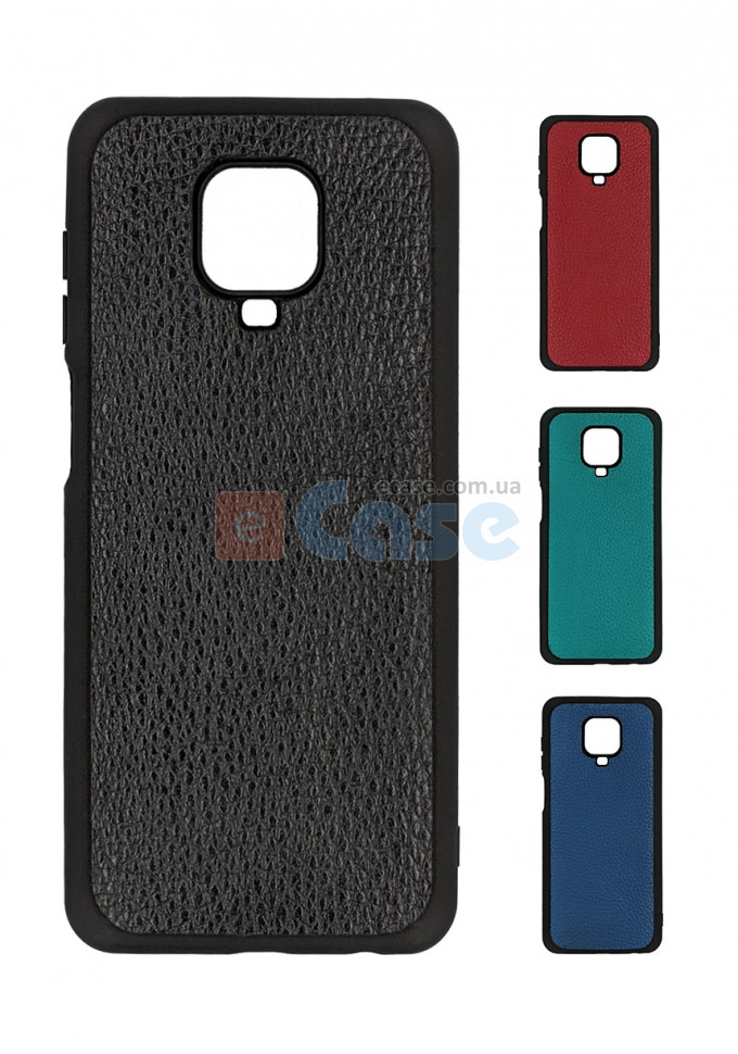ТПУ чехол для Xiaomi Redmi Note 9 Pro "Cover Flotar" (с вставкой из натуральной кожи) фото 1 — eCase