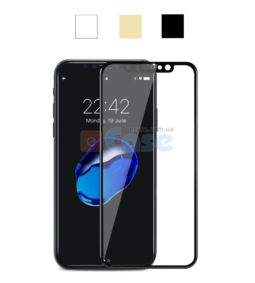 Защитное стекло 3D Full-screen Color Frame для iPhone Xs фото 1 — eCase