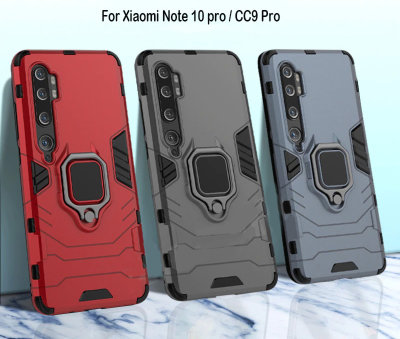 Ударопрочная накладка с подставкой и TPU бампером для Xiaomi Mi Note 10 — eCase