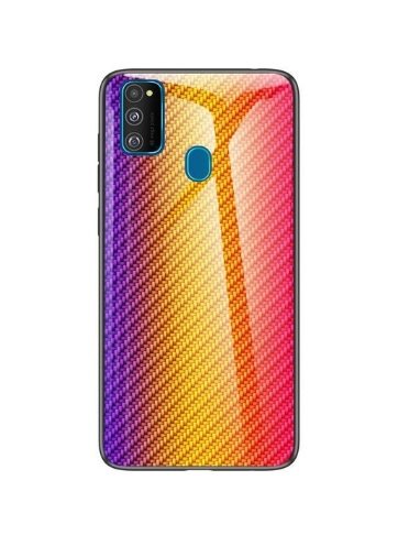 Чохол TPU + Glass Knitting для Samsung Galaxy M21 — eCase