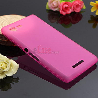 TPU накладка для Sony Xperia E3 (матовый, однотонный) — eCase