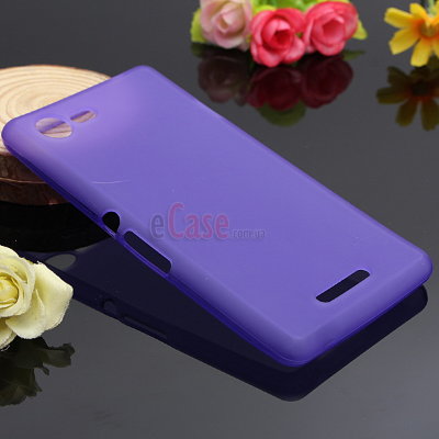 TPU накладка для Sony Xperia E3 (матовый, однотонный) — eCase