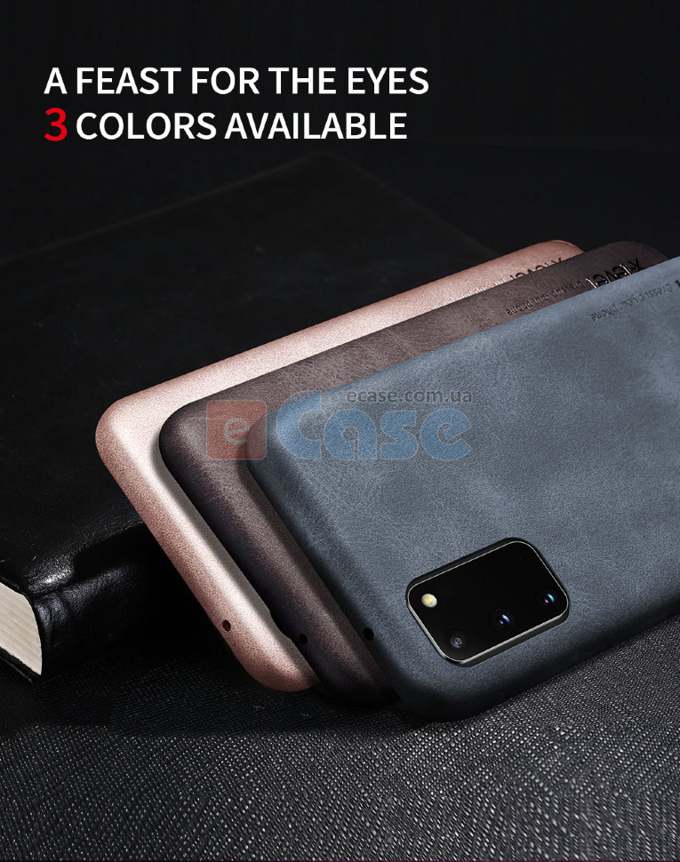 Кожаная накладка X-level Vintage для Samsung Galaxy S20 фото 1 — eCase