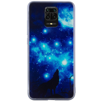 Накладка TPU + Glass Violet для Xiaomi Redmi Note 9S — eCase