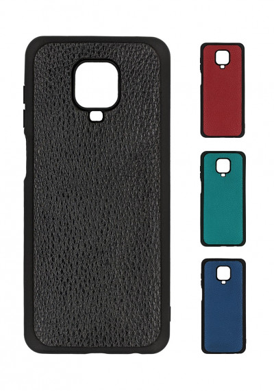 ТПУ чохол для Xiaomi Redmi Note 9S "Cover Flotar" (зі вставкою з натуральної шкіри) — eCase