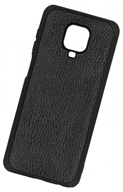 ТПУ чохол для Xiaomi Redmi Note 9S "Cover Flotar" (зі вставкою з натуральної шкіри) — eCase