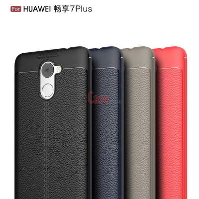 ТПУ накладка Leather для Huawei Y7 — eCase