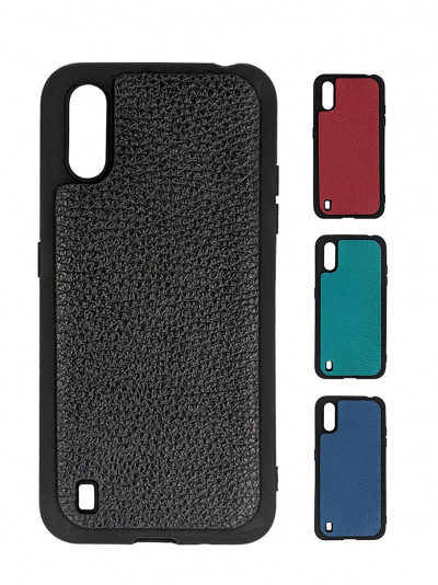 ТПУ чехол для Samsung Galaxy A01 2020 (A015F) &quot;Cover Flotar&quot; (с вставкой из натуральной кожи) — eCase