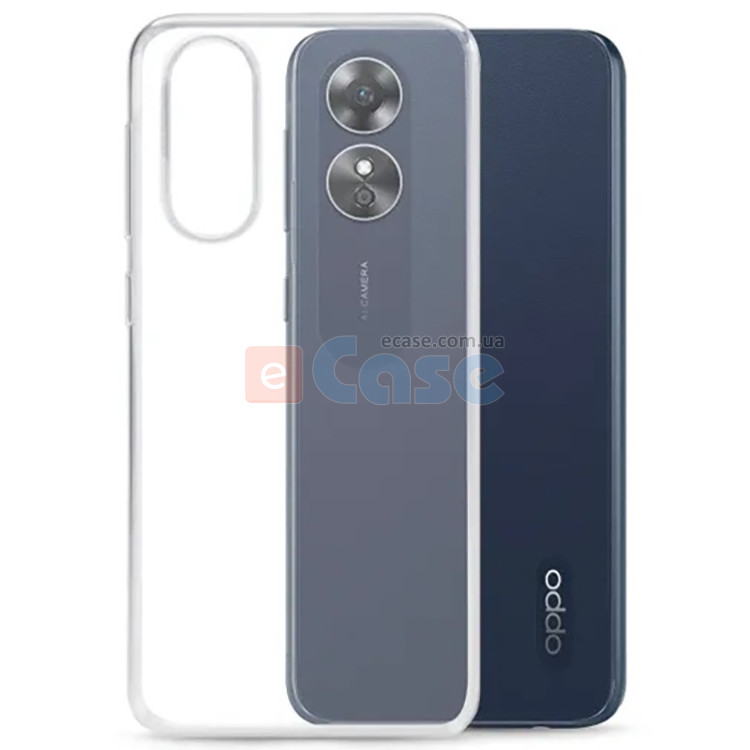Силиконовый чехол для Oppo A18 (Crystal Clear) фото 1 — eCase