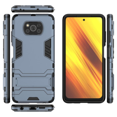 Захисний чохол з ТПУ бампером для Xiaomi Poco X3 Pro (з підставкою) &mdash; eCase