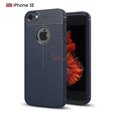 ТПУ накладка Leather для iPhone 5 / 5S / SE — eCase