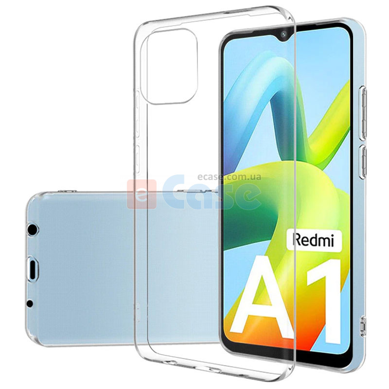 Силіконовий чохол для Xiaomi Redmi A1 (Crystal Clear) фото 1 — eCase