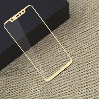 Защитное стекло 5D (на весь экран) с цветной рамкой для Xiaomi Pocophone F1 — eCase