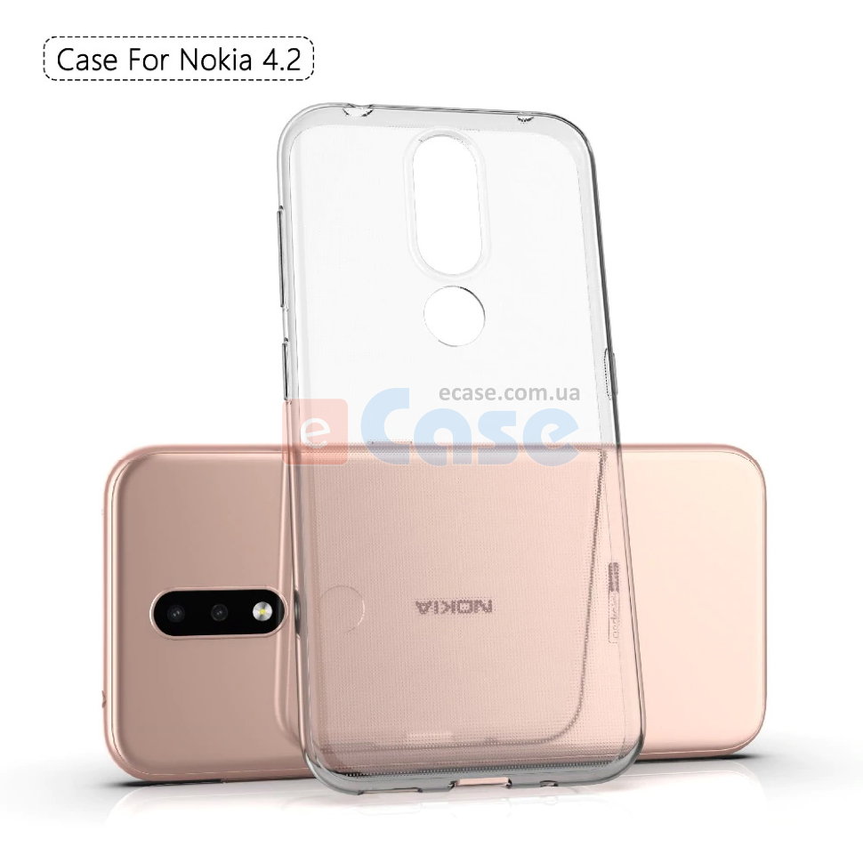 Прозрачная ТПУ накладка для Nokia 4.2 (Crystal Clear) фото 1 — eCase