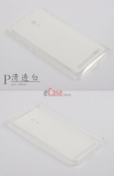 TPU накладка для Asus Zenfone 2 (матовый, однотонный) — eCase