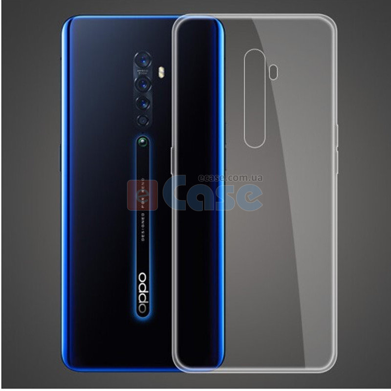 Силиконовый чехол для Oppo Reno 2 (Crystal Clear) фото 1 — eCase