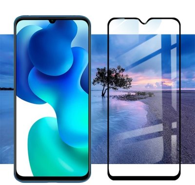 Захисне скло 5D (на весь екран) з кольоровою рамкою для Xiaomi Mi 10 Lite — eCase