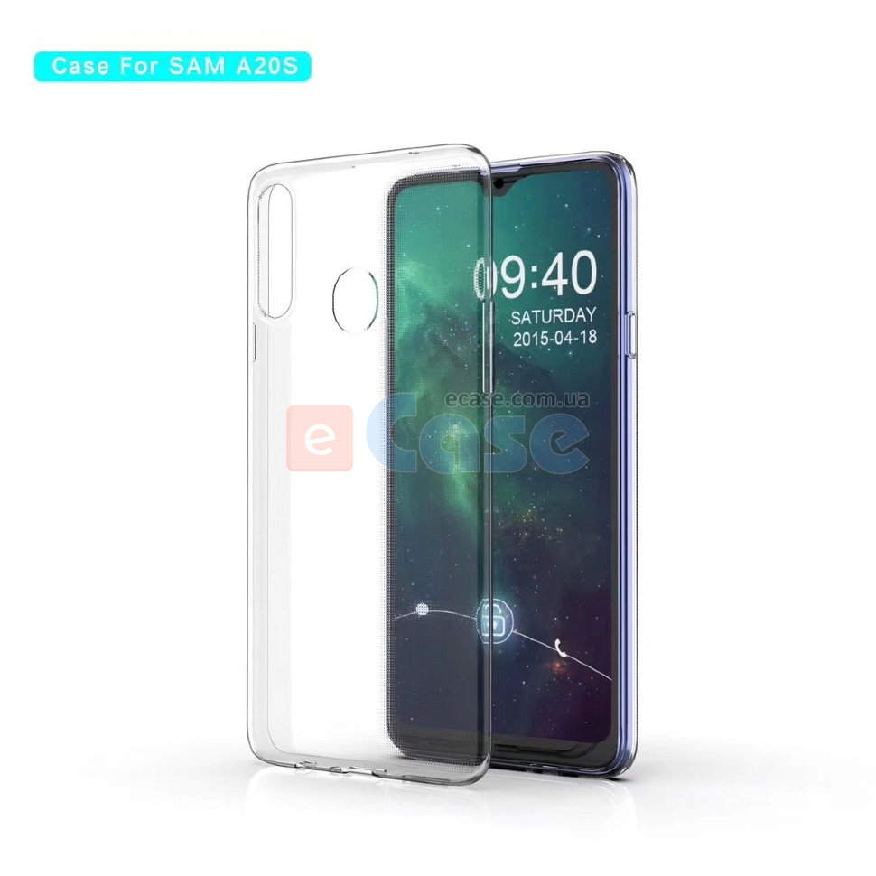 Прозрачная ТПУ накладка для Samsung Galaxy A20s (A207F) EXELINE Crystal (Strong 0,5мм) фото 1 — eCase