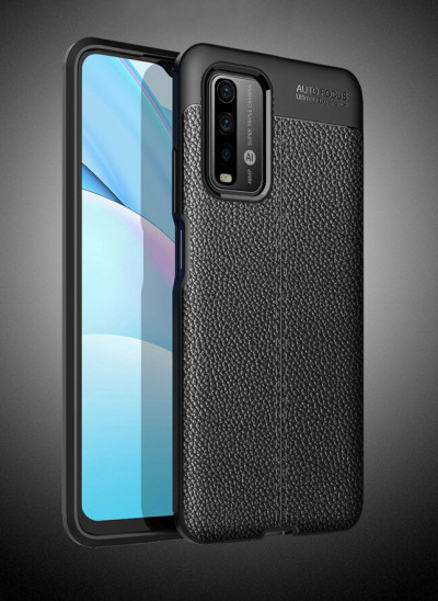 ТПУ накладка Leather для Xiaomi Redmi 9 Power — eCase