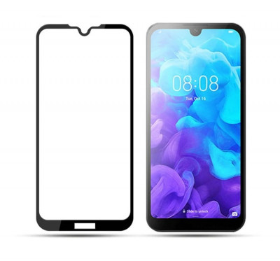 Захисне скло 5D (на весь екран) з кольоровою рамкою для Huawei Honor 8S — eCase