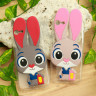 ТПУ накладка Rabbit для iPhone SE 2020 (Розовый) фото 1 — eCase