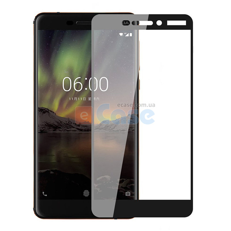 Захисне скло Full Glue Color для Nokia 6.1 фото 1 — eCase