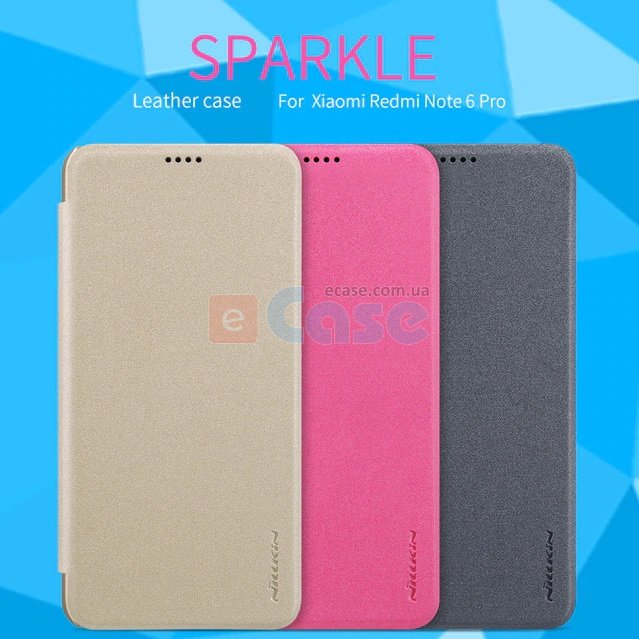 Чехол (книжка) Nillkin Sparkle Series для Xiaomi Redmi Note 6 фото 1 — eCase