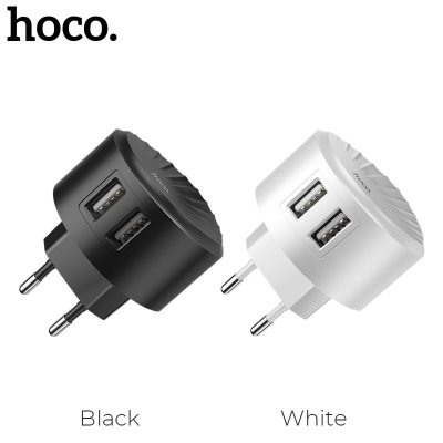 Мережевий зарядний пристрій HOCO C67A 2 USB (2.4 A) — eCase