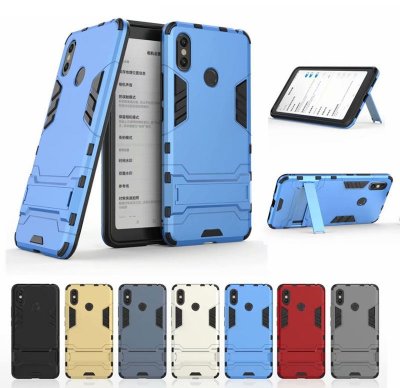 Ударостійка накладка з ТПУ бампером для Xiaomi Mi Max 3 (з підставкою) — eCase