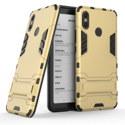 Ударопрочная накладка с ТПУ бампером для Xiaomi Mi Max 3 (c подставкой) — eCase