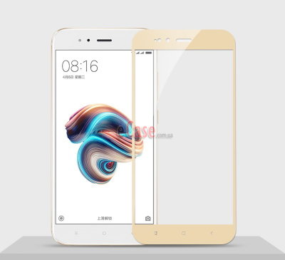 Защитное стекло для Xiaomi Mi A1 (Tempered Glass Frame 2,5D) с рамкой — eCase