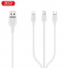 USB кабель XO NB103 (3 в 1 - Type-C, Lightning, MicroUSB ) 2.1A фото 3 — eCase