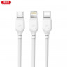 USB кабель XO NB103 (3 в 1 - Type-C, Lightning, MicroUSB ) 2.1A фото 5 — eCase