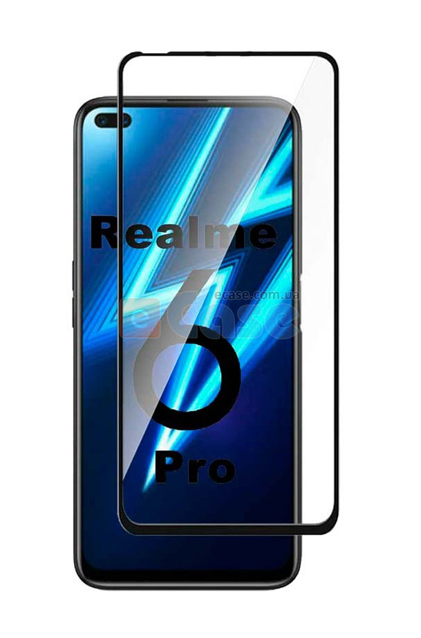 Защитное стекло Full Glue Color для Realme 6 Pro фото 1 — eCase