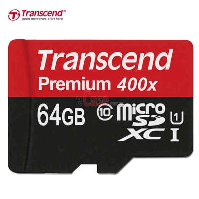 Карта пам'яті Transcend microSDHC (Class 10) 64Gb — eCase