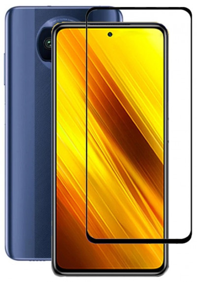 Захисне скло Full Glue Color для Xiaomi Poco X3 — eCase