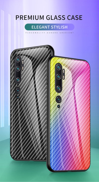 Накладка TPU + Glass Knitting для Xiaomi Mi Note 10 — eCase