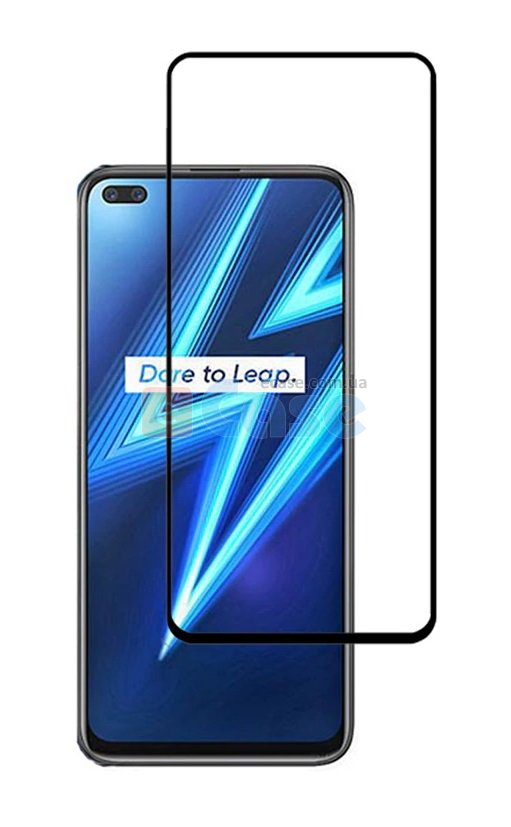 Защитное стекло для Realme 6 Pro (Tempered Glass Frame 2,5D) с рамкой фото 1 — eCase