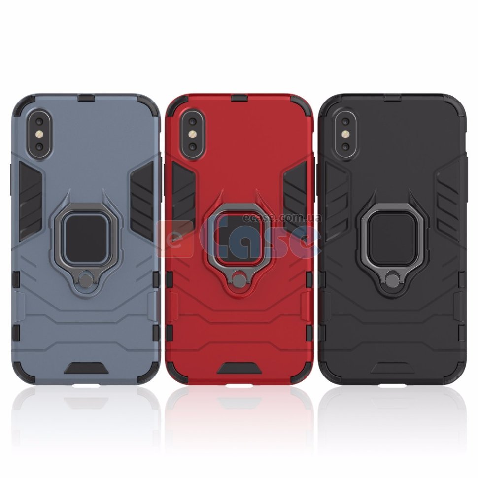 Ударопрочная накладка с подставкой и TPU бампером для iPhone 10 (X) фото 1 — eCase