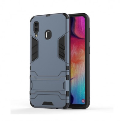 Ударопрочная накладка с ТПУ бампером для Samsung Galaxy A20 (A205F) (c подставкой) — eCase