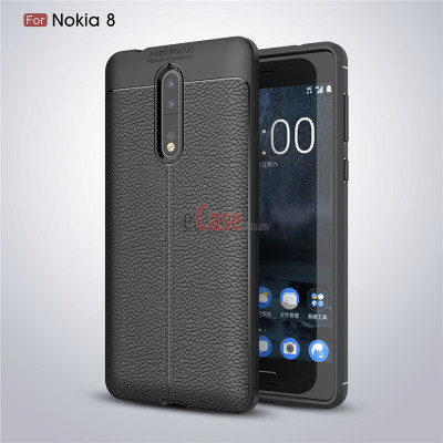 ТПУ накладка Leather для Nokia 8 — eCase