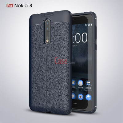ТПУ накладка Leather для Nokia 8 — eCase