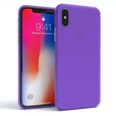 TPU накладка для iPhone 10 (X) (матовый, однотонный) — eCase