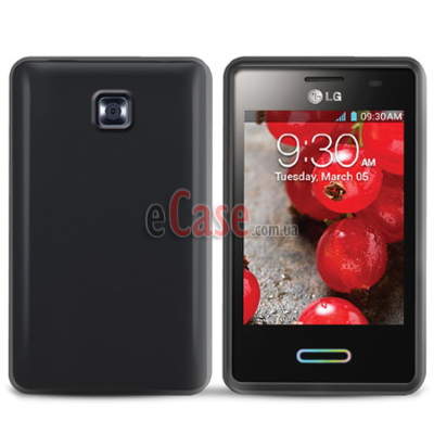 TPU накладка для LG E435 Optimus L3 II Dual (матовий, однотонний) — eCase