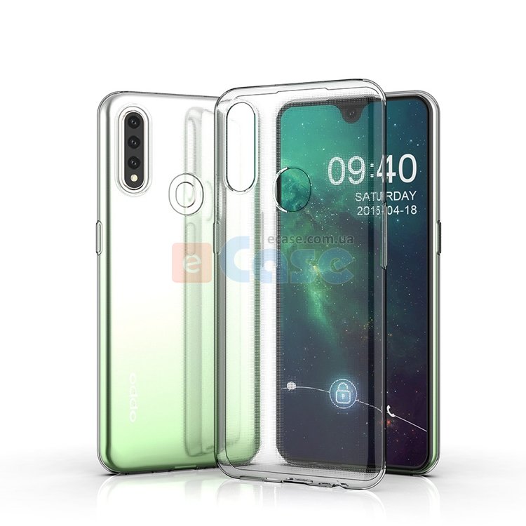 Прозрачная ТПУ накладка для Oppo A31 EXELINE Crystal (Strong 0,5мм) фото 1 — eCase