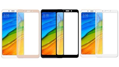 Захисне скло 5D (на весь екран) з кольоровою рамкою для Xiaomi Redmi 6 — eCase